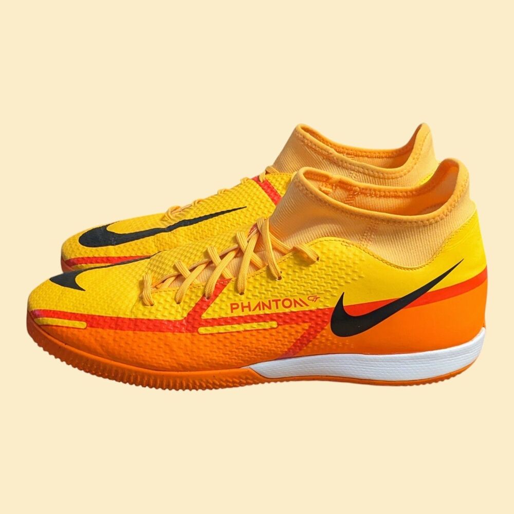 Nike Men's 11.5 Phantom GT2 Academy DF IC Indoor Soccer Shoes Laser Orange